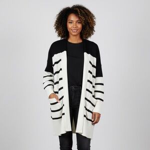 MILL &‎ ROW STRIPE KNIT Long CARDIGAN